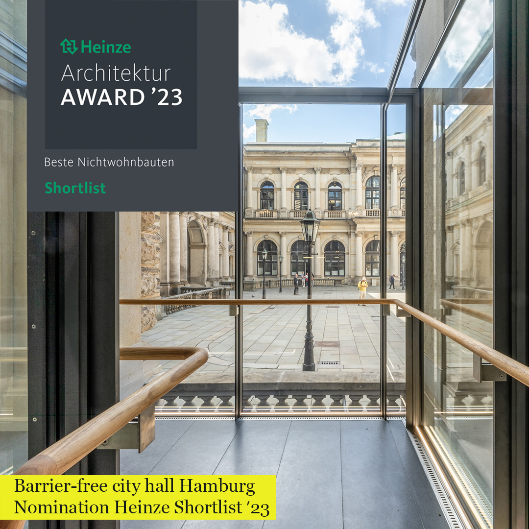 Nomination Heinze Shortlist Architektur Award 2023 city hall Hamburgen