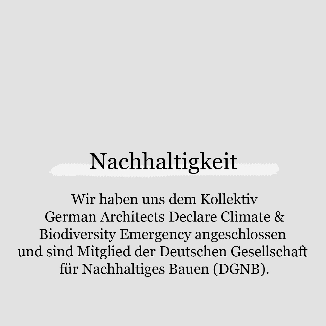 Nachhaltigkeit rimpf Architektur