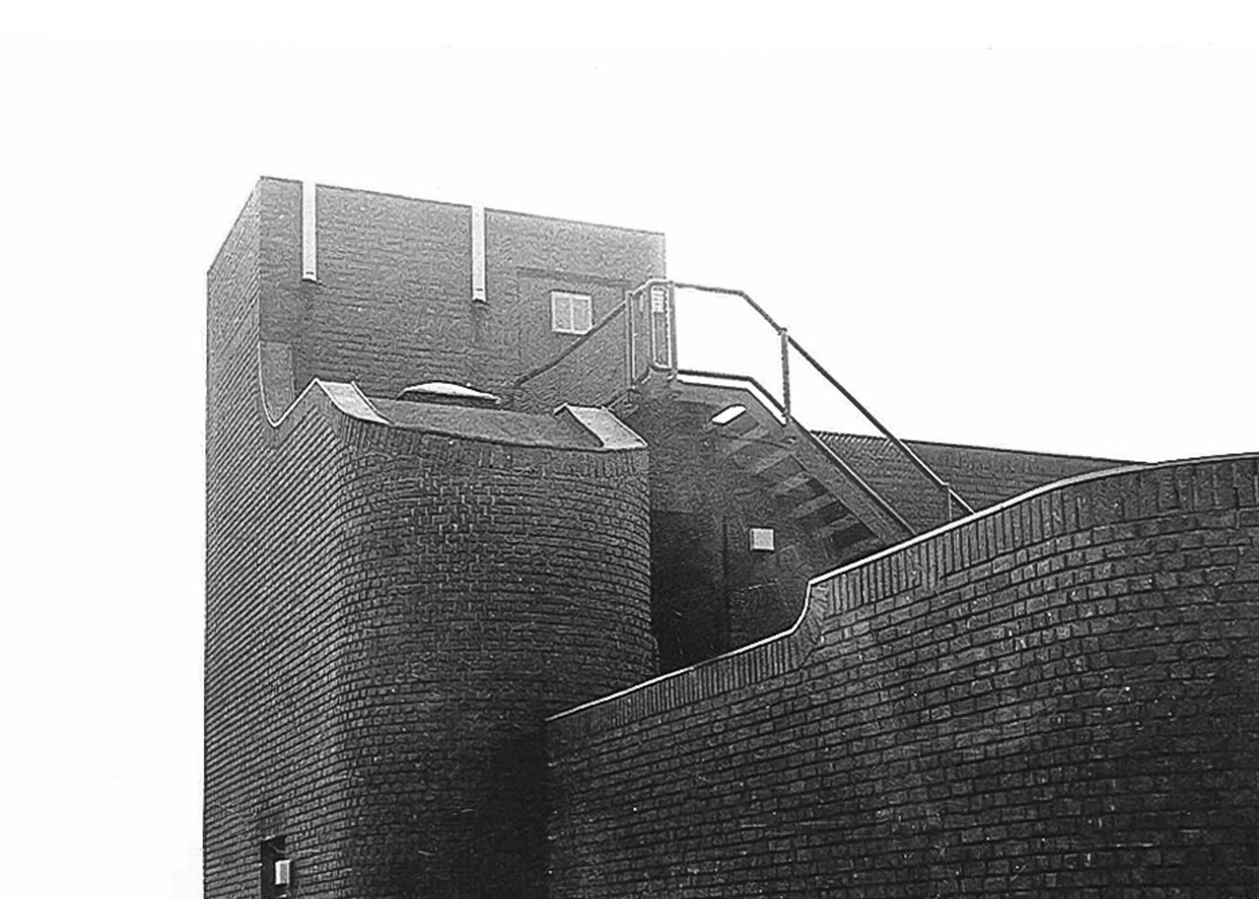 Das Eishaus am Hafen in Eckernförde 1980, Detailansicht