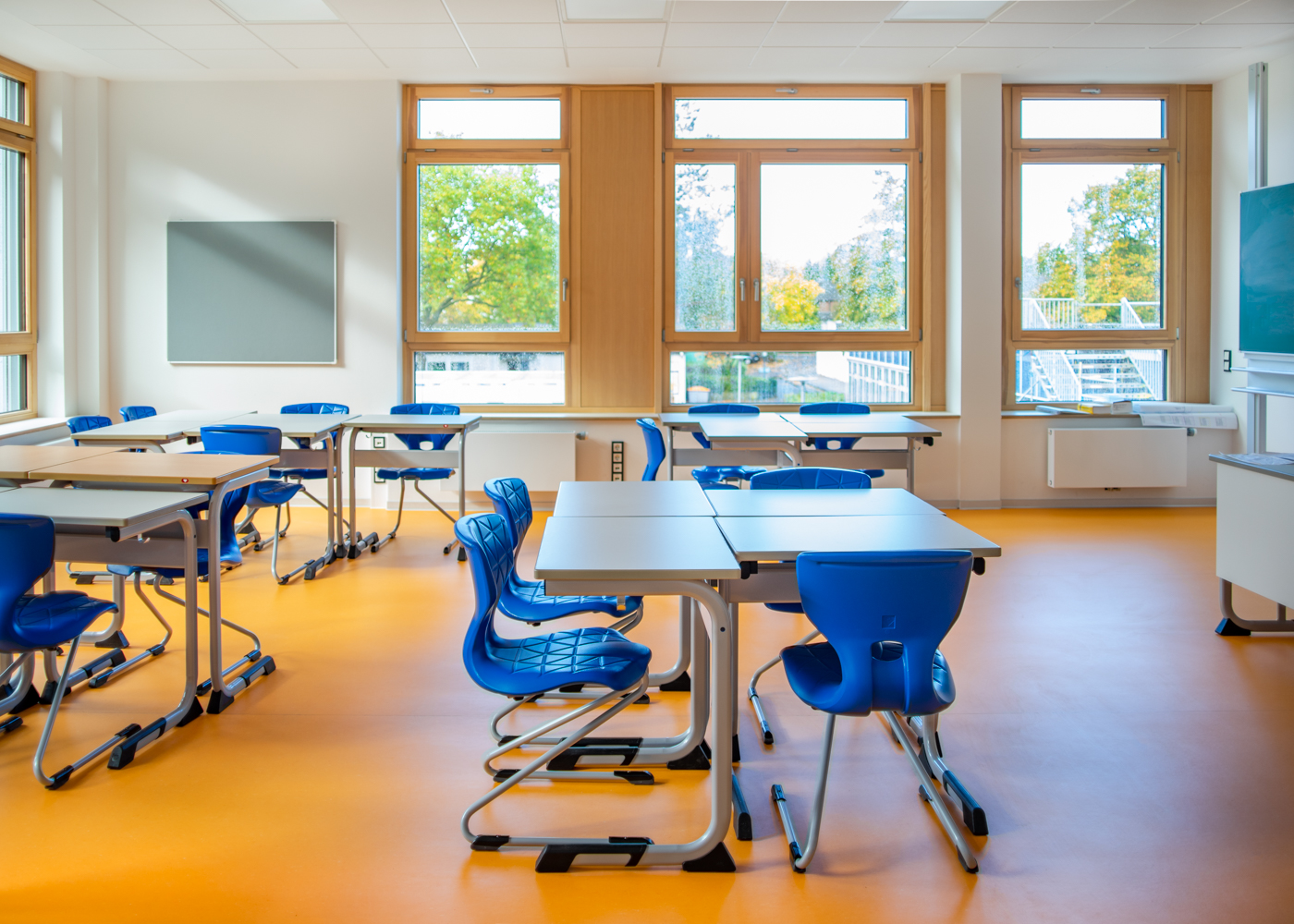 Klassenraum im Neubau der Johann-Camenius-Schule in Pinneberg