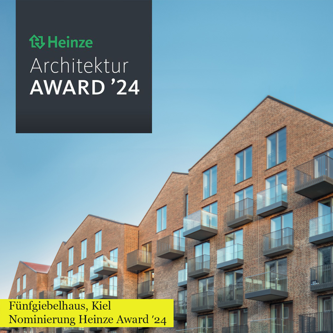 Fünf Giebelhaus, Kiel nominiert für den Heinze Award 2024