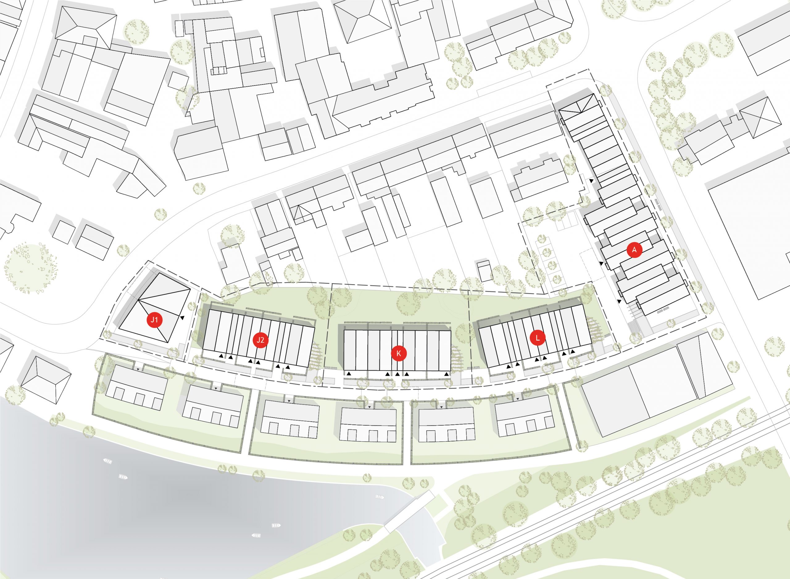 Nooröffnung Eckernförde, Lageplan
