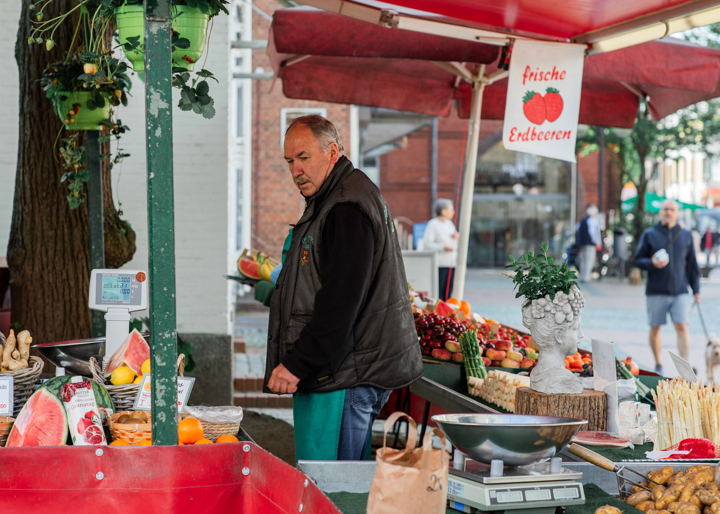 Obst- und Gemüsestand am Gänsemarkt, Eckernförde
