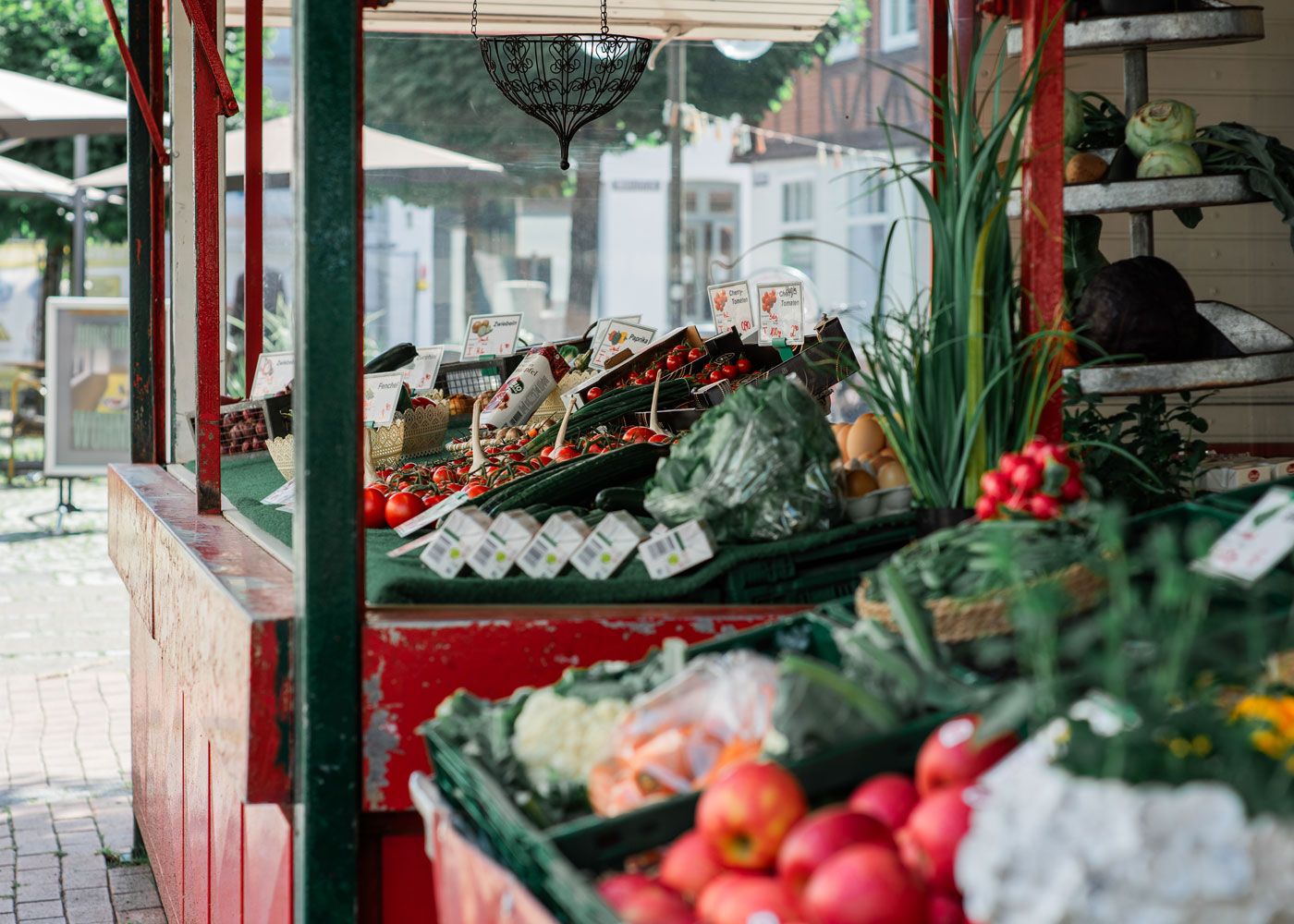 Obst- und Gemüsestand am Gänsemarkt, Eckernförde
