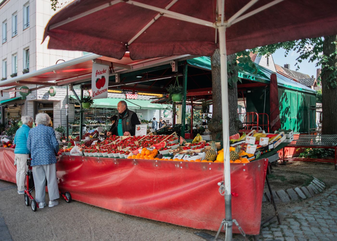 Obst- und Gemüsestand am Gänsemarkt, Eckernförde