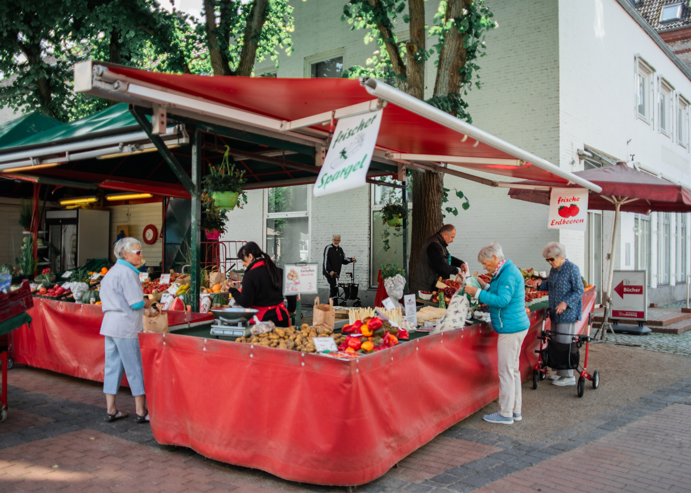 Obst- und Gemüsestand am Gänsemarkt, Eckernförde