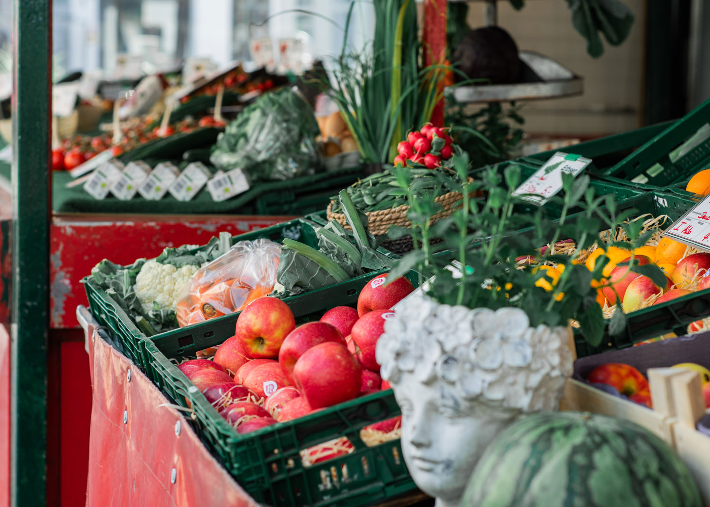 Obst- und Gemüsestand am Gänsemarkt, Eckernförde