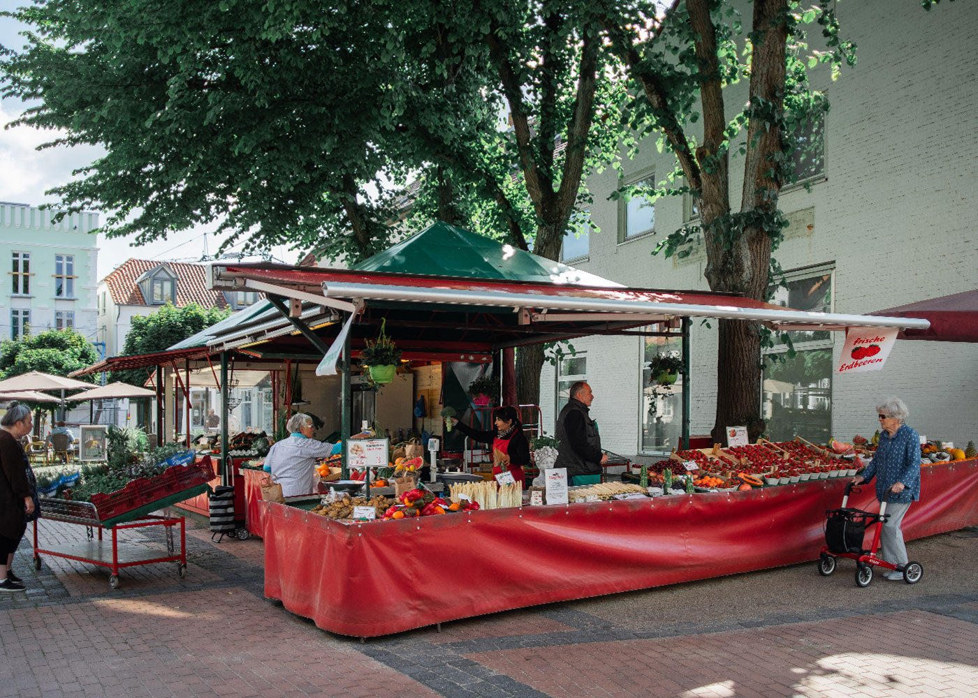 Obst- und Gemüsestand am Gänsemarkt, Eckernförde