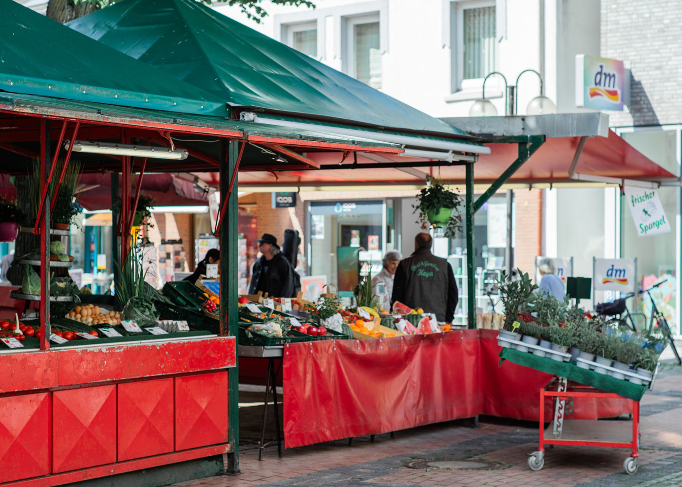 Obst- und Gemüsestand am Gänsemarkt, Eckernförde
