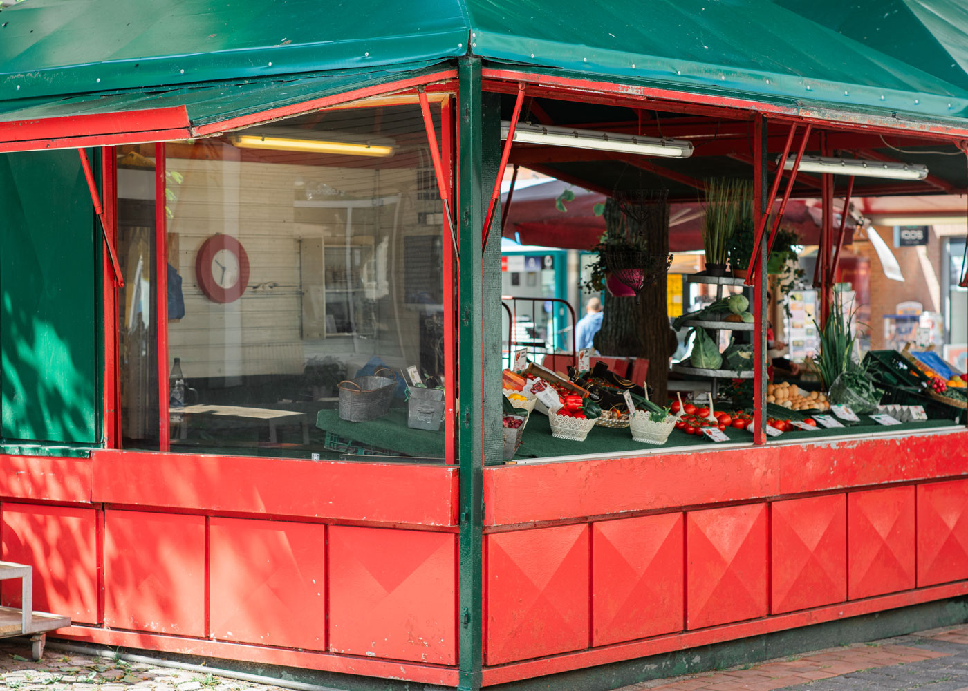 Obst- und Gemüsestand am Gänsemarkt, Eckernförde
