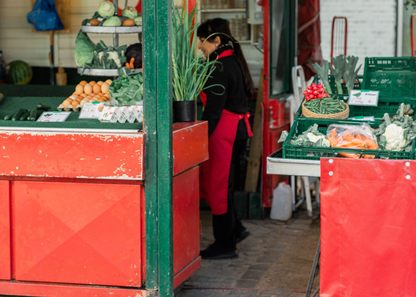Obst- und Gemüsestand am Gänsemarkt, Eckernförde
