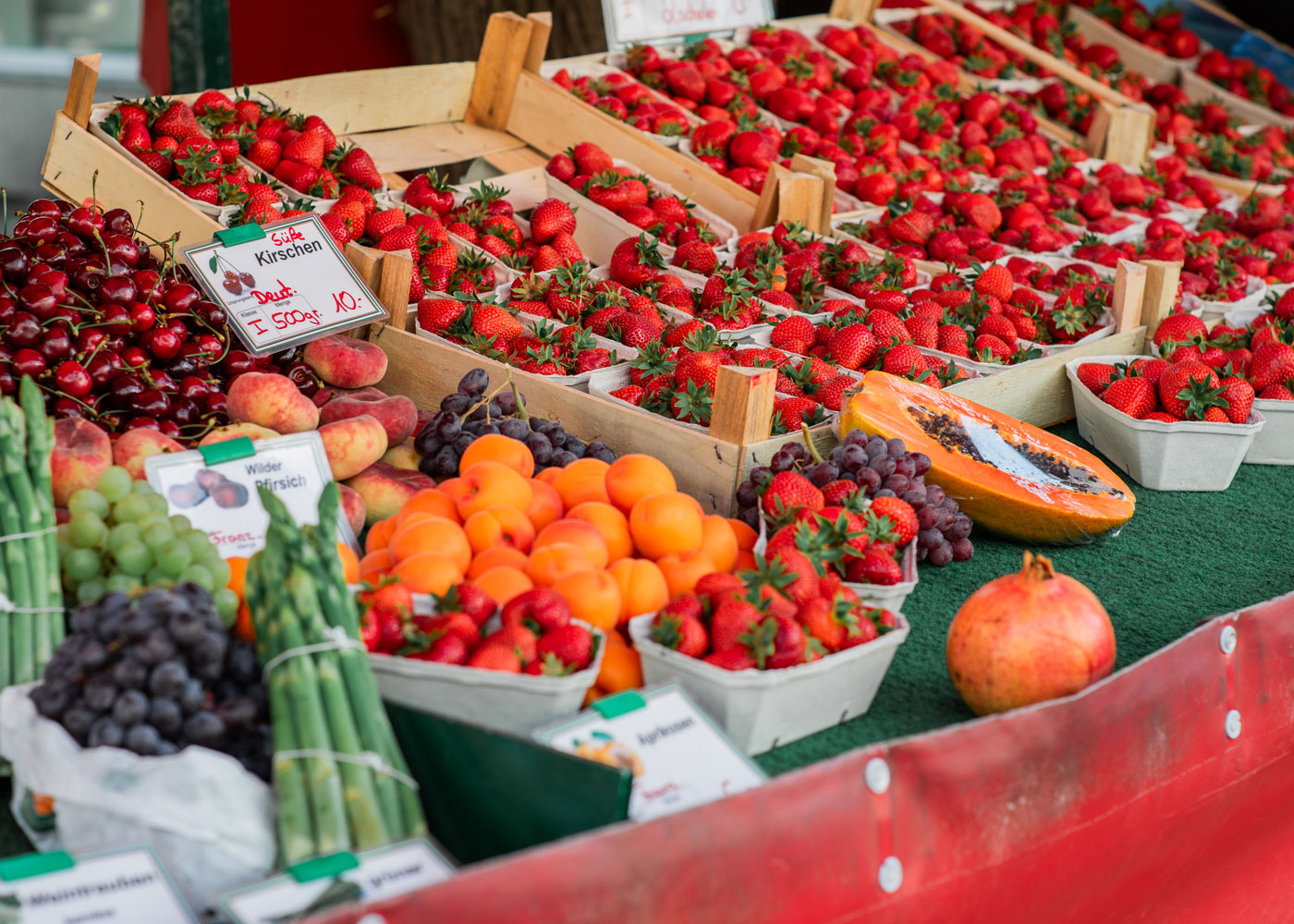Obst- und Gemüsestand am Gänsemarkt, Eckernförde